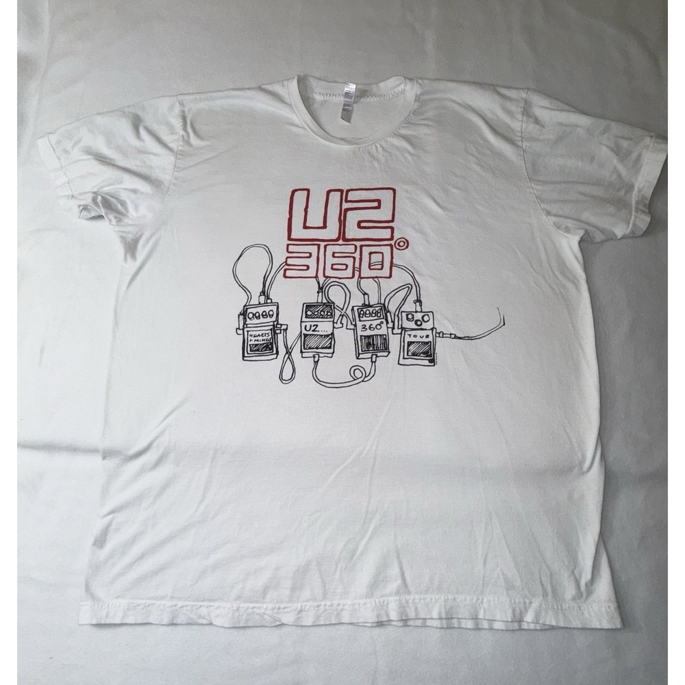 American Apparel U2 360 Tour T-Shirt Size 2XL Made In The USA